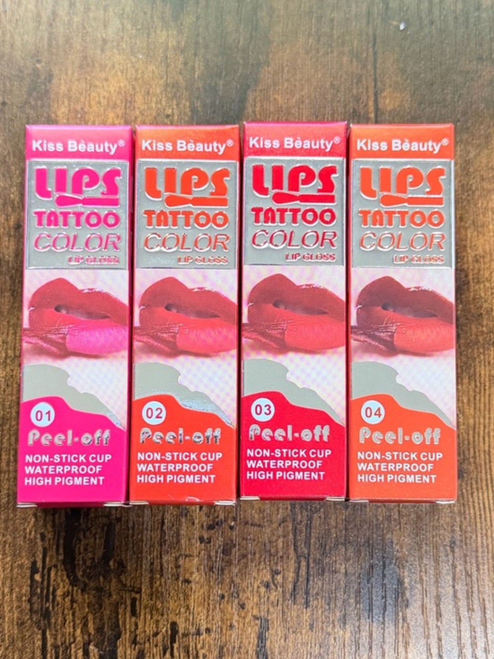 KISS BEAUTY Lips Tattoo Color Peel-Off Lip Tint